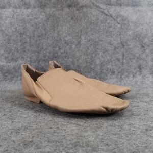 Dance Now Shoes Womens 5 Jazz Booties Brown Pull On Split Sole Stretch Comfort